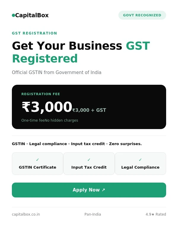 [GST Registration] GST Registration