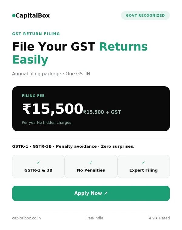 GST Return Filing