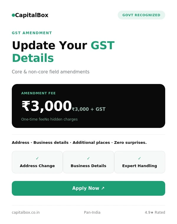 GST Amendment